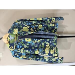 Analogy Small Denim  Floral Patterned Jacket